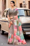 Neha Vol 11 By Kashvi Dull Moss Digital Printed Saree Exporters In India